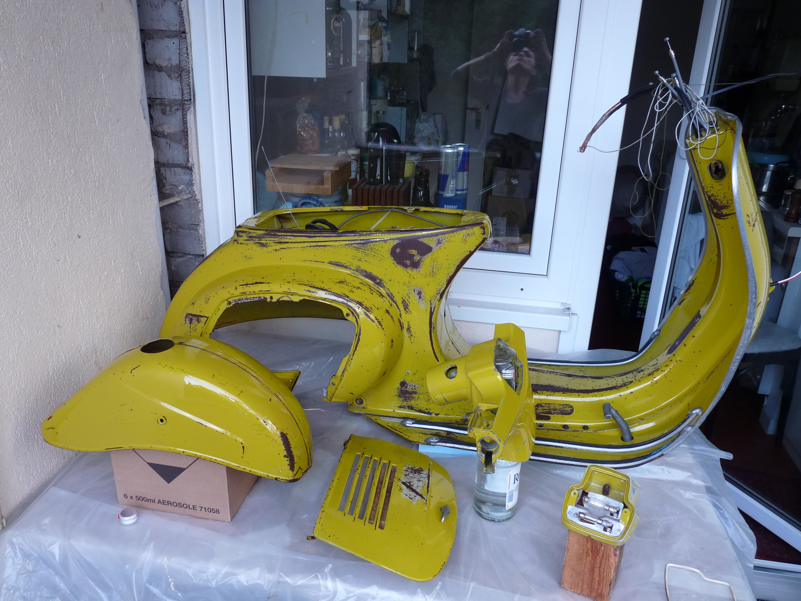Aufbautopic 50 special 1972 erstserie o lack giallo cromo vespa ...