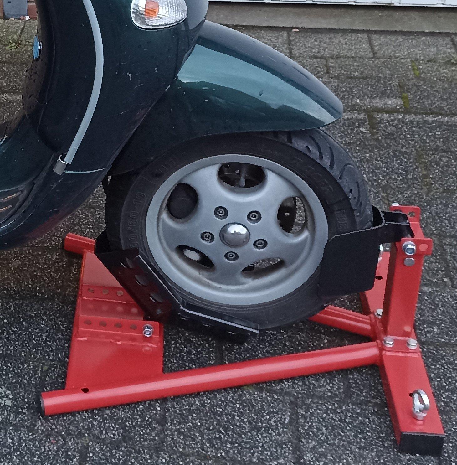 Transportsicherung Vorderrad Radwippe Motorrad- und Roller- Reifen