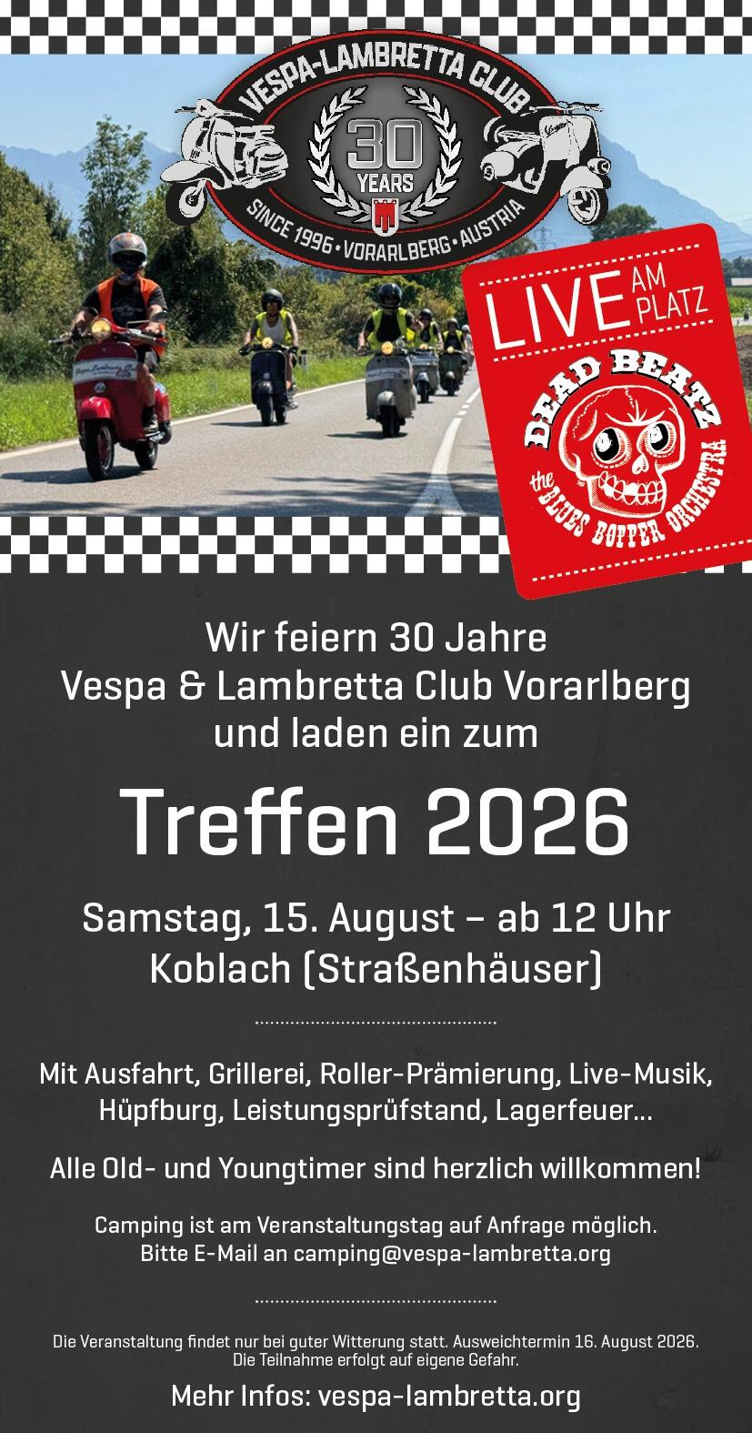 30 Jahre Vespa & Lambretta Club Vorarlberg - 15. August