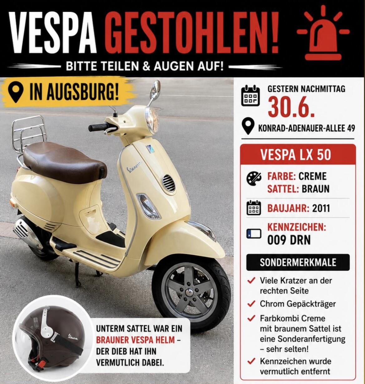 LX50 in Augsburg gestohlen