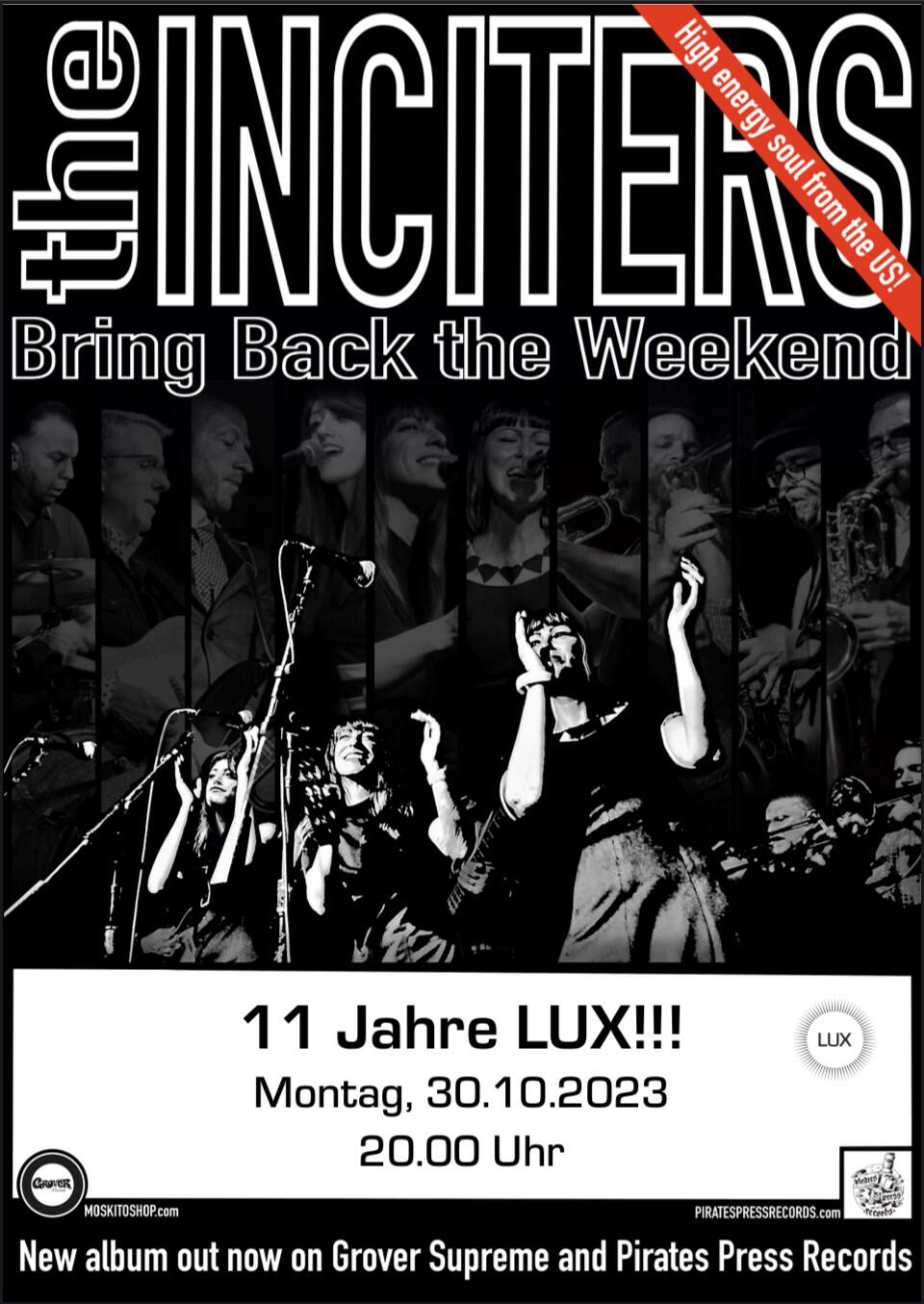 30.10.2023 Hannover - Konzert - the INCITERS  - Northern Soul - live - von und mit Scooterists - plus Aftershow Nighter