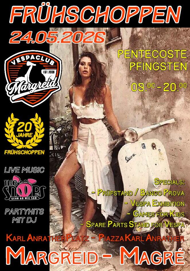 Frühschoppen des Vespa Club Margreid     20 Jahre Vespa Club Margreid